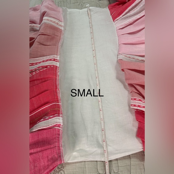 Lemlem Eshal Tiered Embroidered Cotton Gauze Maxi Dress Pink NWT XS or S Resort - Picture 10 of 15